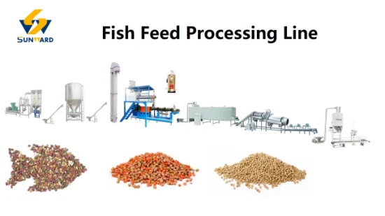 트윈 스크류 낚시 떠 다니는 물고기 사료 펠렛 제조 기계 및 공급 시스템 솔루션 판매