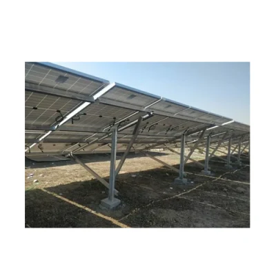 태양광 패널 장착 브래킷, 지상 장착, 접지 나사가 있는 태양광 구조물, 파일 기초
